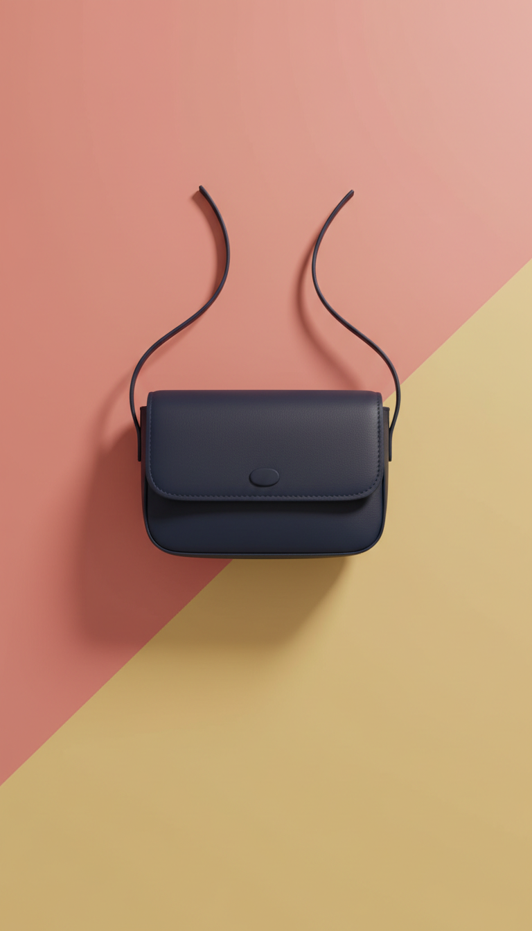 Slim crossbody bag with RFID lining