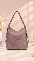 Women's Mauve Taupe Everyday Hobo Shoulder Bag