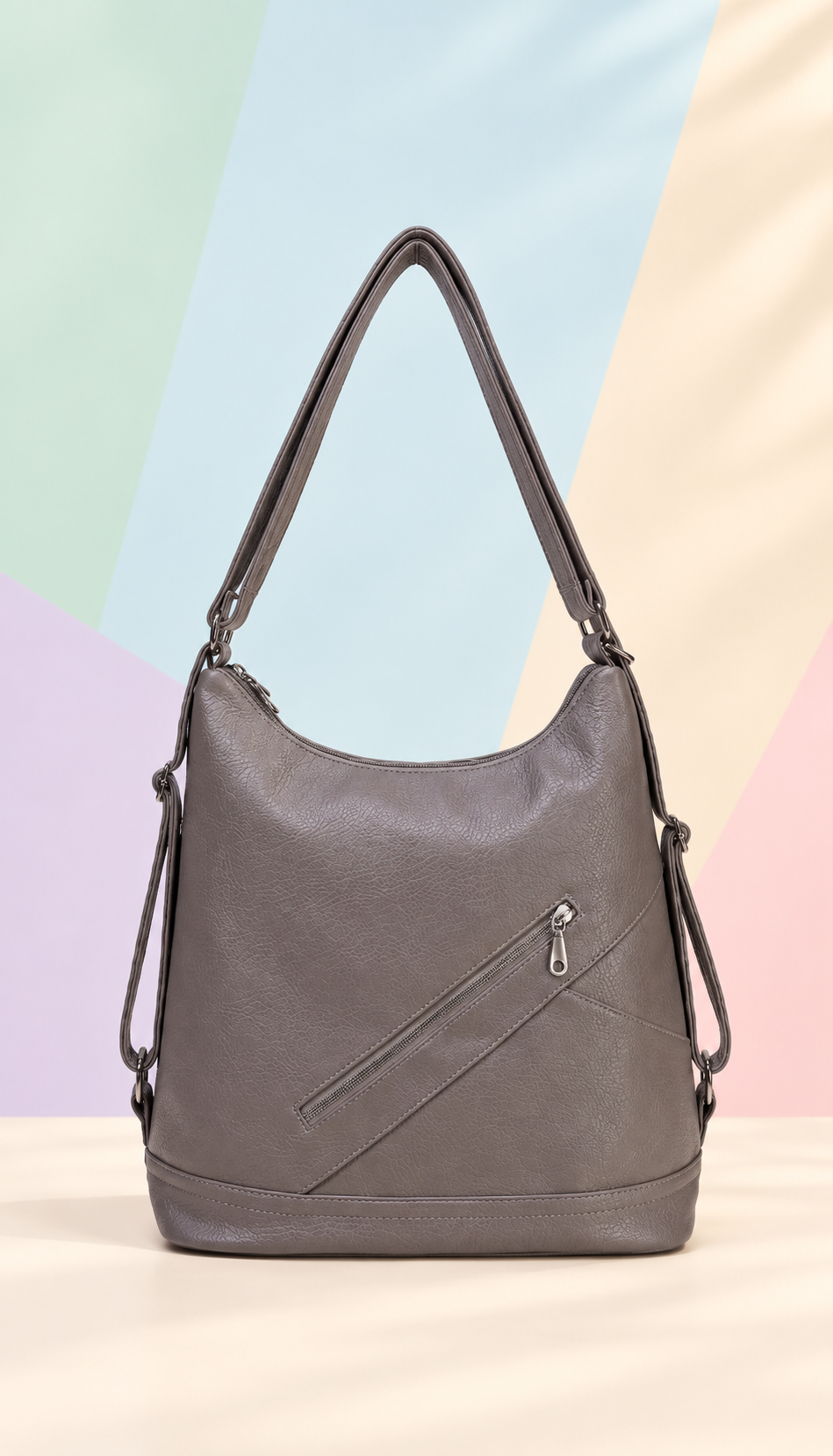Women's Mauve Taupe Everyday Hobo Shoulder Bag